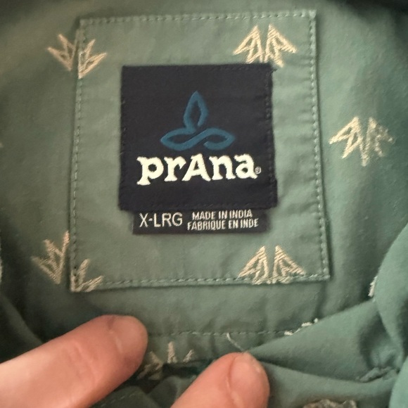 Prana Men's Short Sleeve Cactus Button Down Pocket Shirt Size XL. - Picture 4 of 5